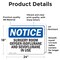 Signmission Surgery Room Oxygen In Use, 24 in W x Rectangle, Vinyl Decal OS-2PACK-NS-D-1824-L-18511 - alternate 2